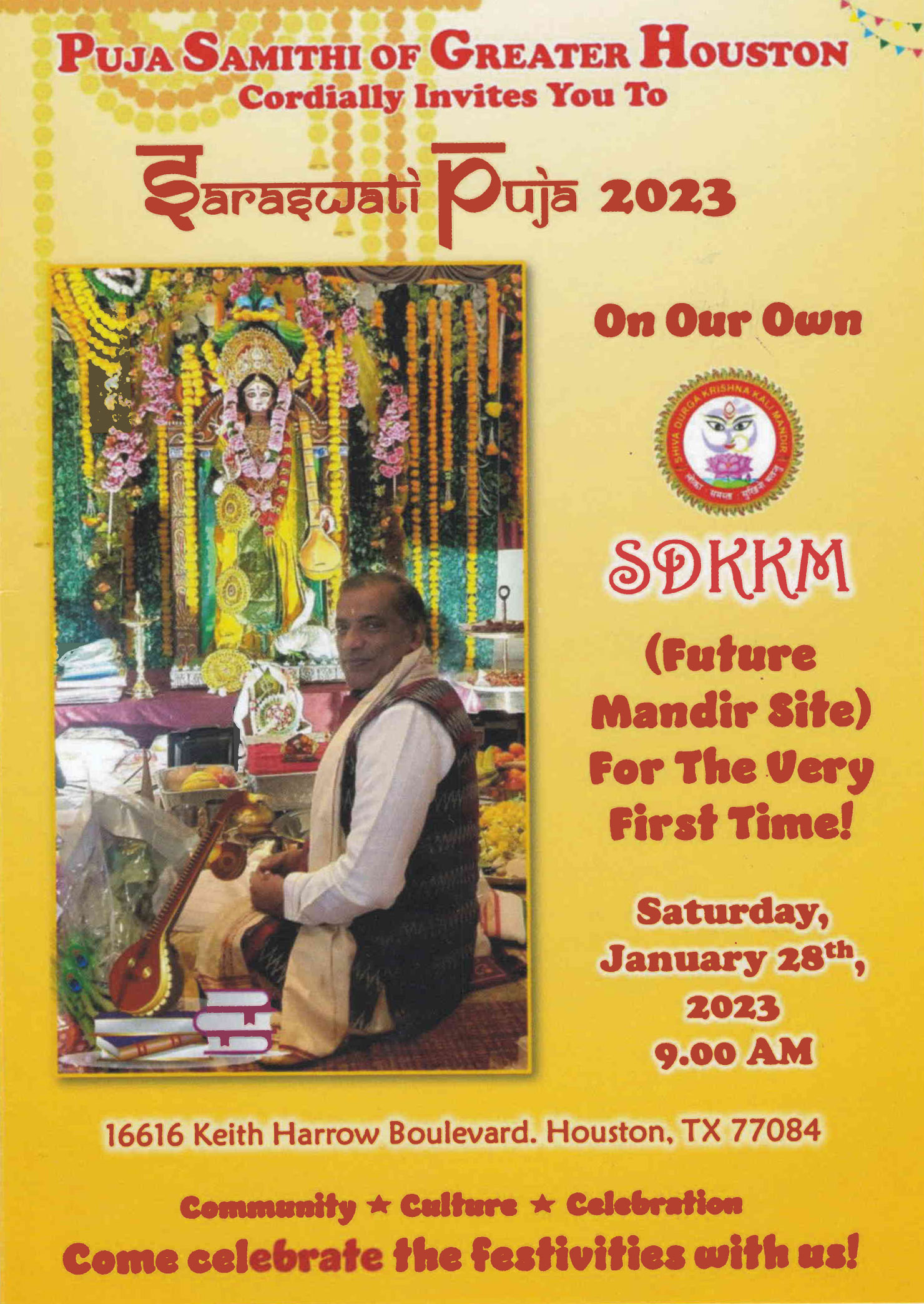 saraswati-puja-2023 Invitation